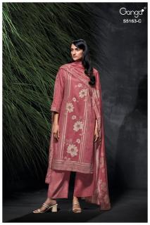 Ganga paesyn 5163 dress material wholesale in surat
